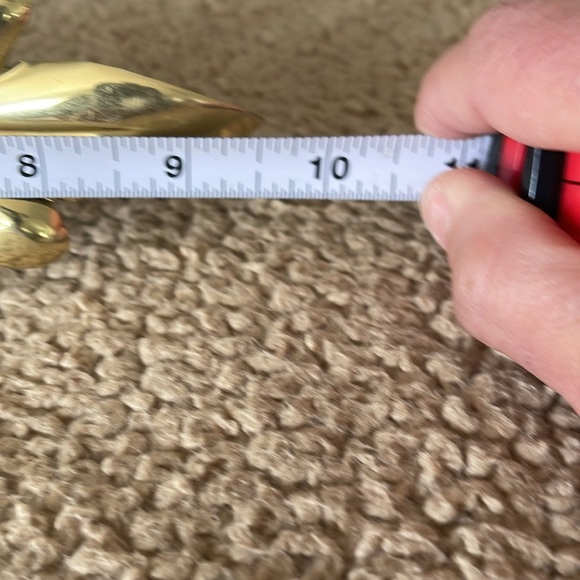 Vintage Pair Heavy Brass Wall Curtain Drape Tieback Holders/Bow Art Nouveau 🎀 - Picture 8 of 9